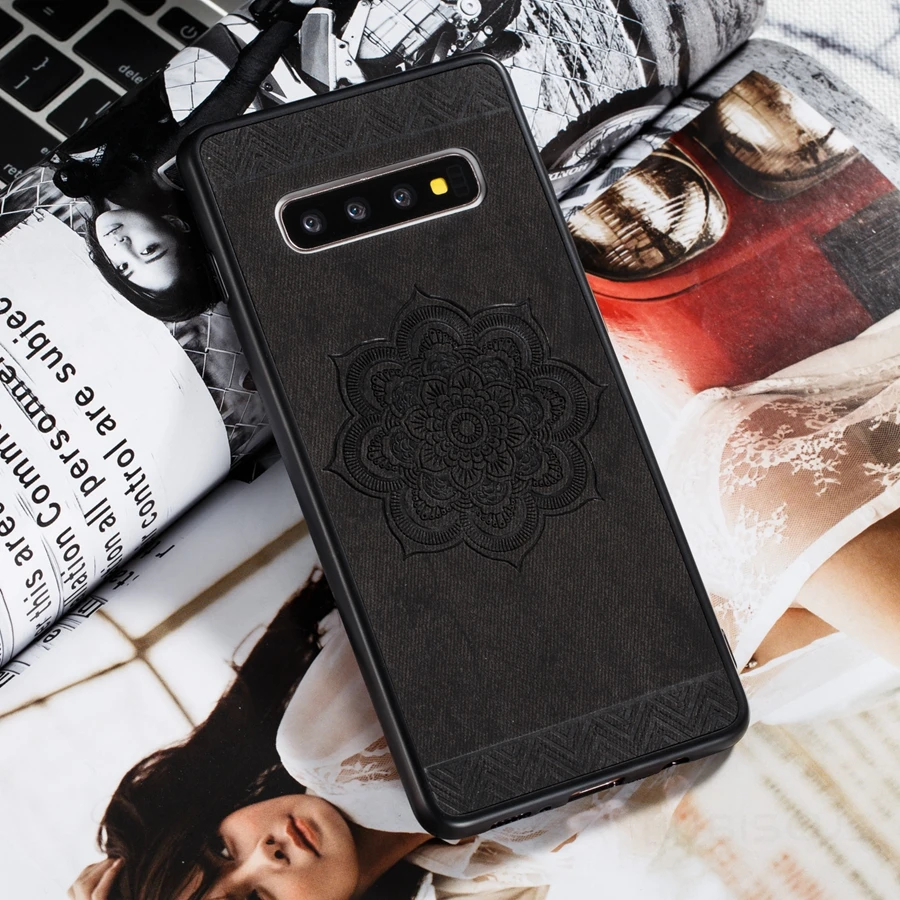 Чехол с цветком Мандала для samsung Galaxy S10 Plus S10E S9 Note 10 Pro 9 A6 Plus A7 J4 J6 J2 Core кожаный чехол Fundas Coque