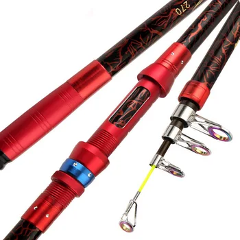 

JOSBY Ultralight Carbon Portable Telescopic Fishing sea Rod Rock Fishing Rod Throw Fishing Rod 2.1M 2.4M 2.7M 3.0M 3.6M