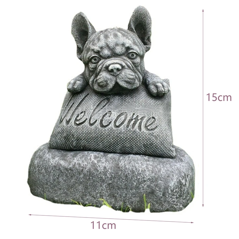 French Bulldog Welcome Sign, House Or Yard, Dog Bites Metal Tin Outdoor