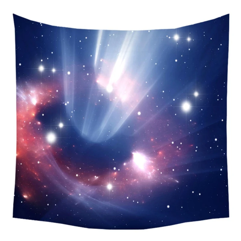 Cosmic Galaxy Black Hole Tapestry Home Decor Background Tapestry Outdoor Beach Blanket - Цвет: D