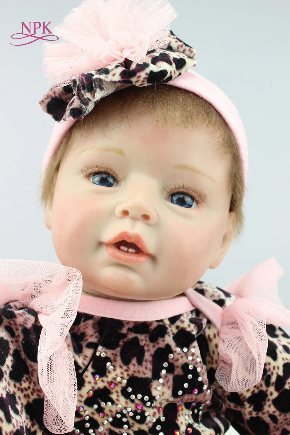 

NPK reborn doll with soft real gentle touch wholesale realistic simulation reborn baby soft silicone vinyl birthday Xmas Gift