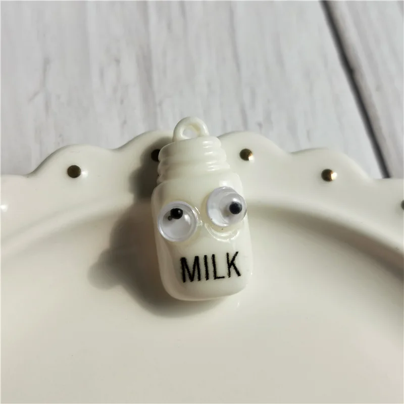 Milk 6 Pieces 6 шт. поставки слаймов аксессуары мини хлеб, гамбургер чипсы печенье молоко DIY ремесленные игрушки для Лизун для детей Наполнитель комплект Decorat - Цвет: Milk 6 Pieces
