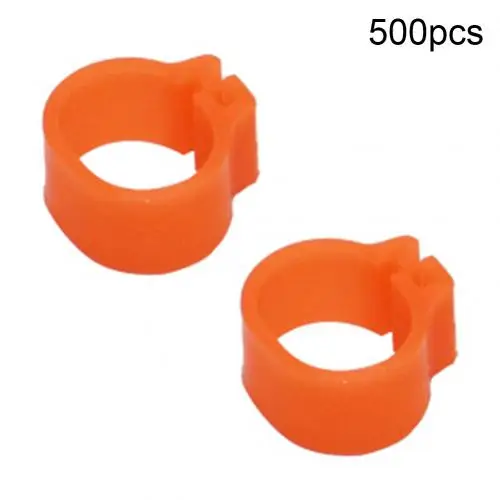 Orange Red Кольцо для ног для домашних птиц голубь Попугай Птицы перепелиные куриные ноги пластиковый зажим - Цвет: Orange Red