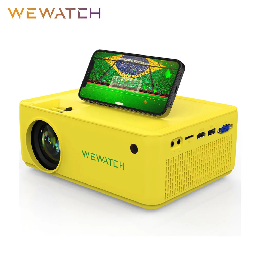 WEWATCH V10G Бразилия пользовательская версия 8500Lumens портативный проектор Родной 1024*720