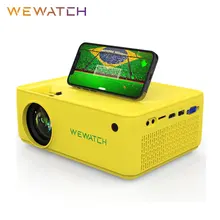 

WEWATCH V10G Brazil Custom Edition 5500Lumens Portable Projector Native 1024*720 HD 1080P Supported Home Mini Movie Proyectors