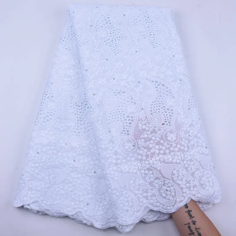 2020 New Hot Sale Pure White 100% Cotton African Lace High Quality ...