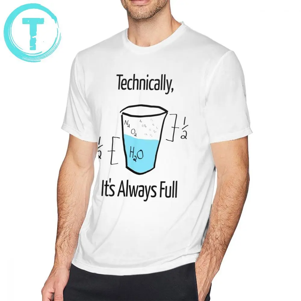 

Chemistry T Shirt Science Is Optimistic T-Shirt Short Sleeves Basic Tee Shirt Male Print Awesome 100 Cotton Plus size Tshirt