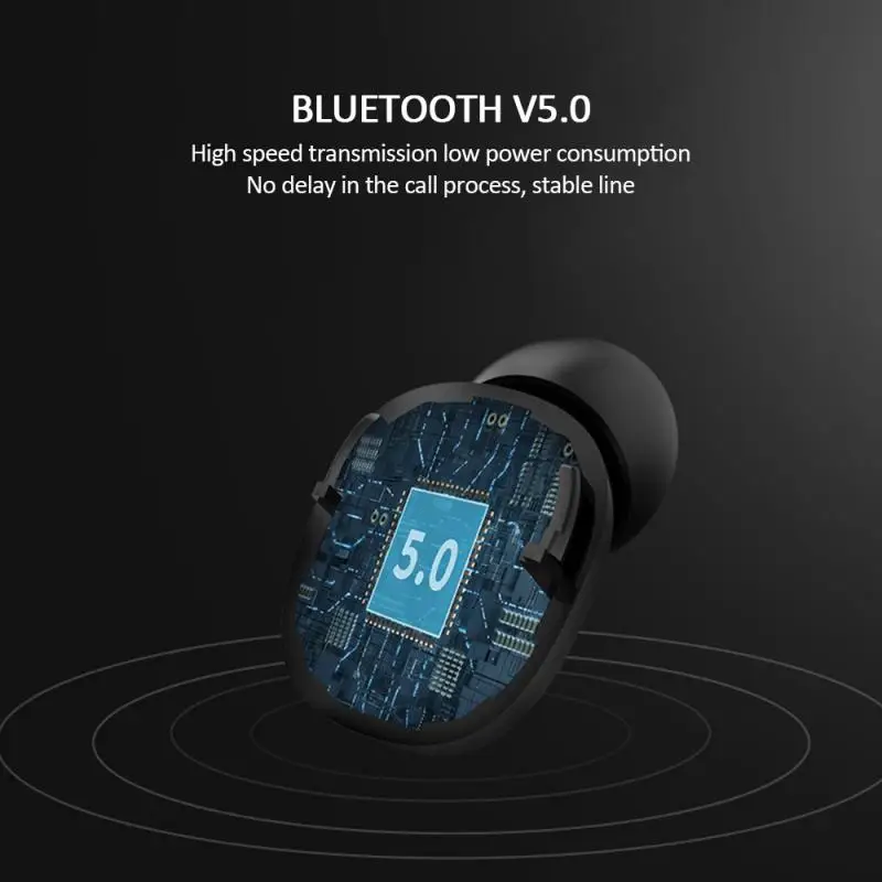 Светодиодный дисплей, беспроводные наушники, Bluetooth 5,0 TWS, сенсорные Bluetooth наушники, гарнитура с микрофоном для iPhone, samsung, Xiaomi