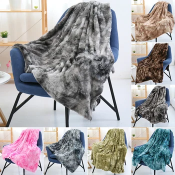 

130x160/160x200cm Blanket Furry Soft Blanket Rug Bed Chair Sofa Living Room Fuzzy Soft Short Faux Fur Throw Blanket