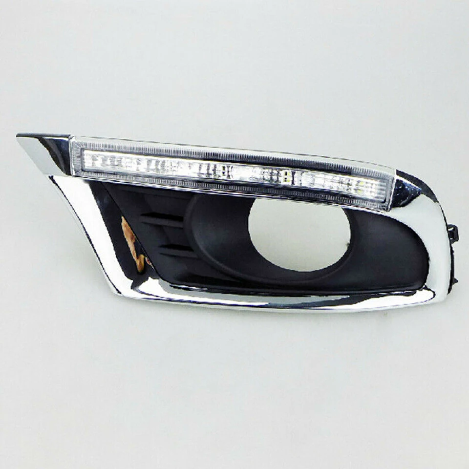 2 шт. светодиодный DRL дневные ходовые огни для Toyota/Camry 2009-2011 авто лампа рамка противотуманная фара автомобильный Стайлинг