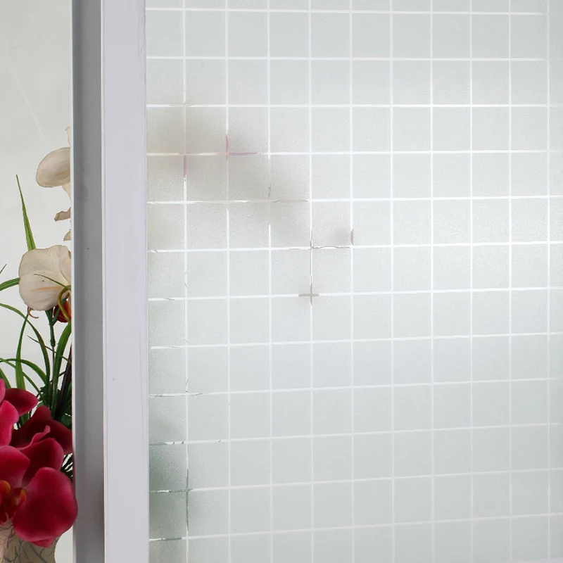 

Frosted Etched Window Tint Glass Privacy Film White Frost Vinyl Home Office DIY