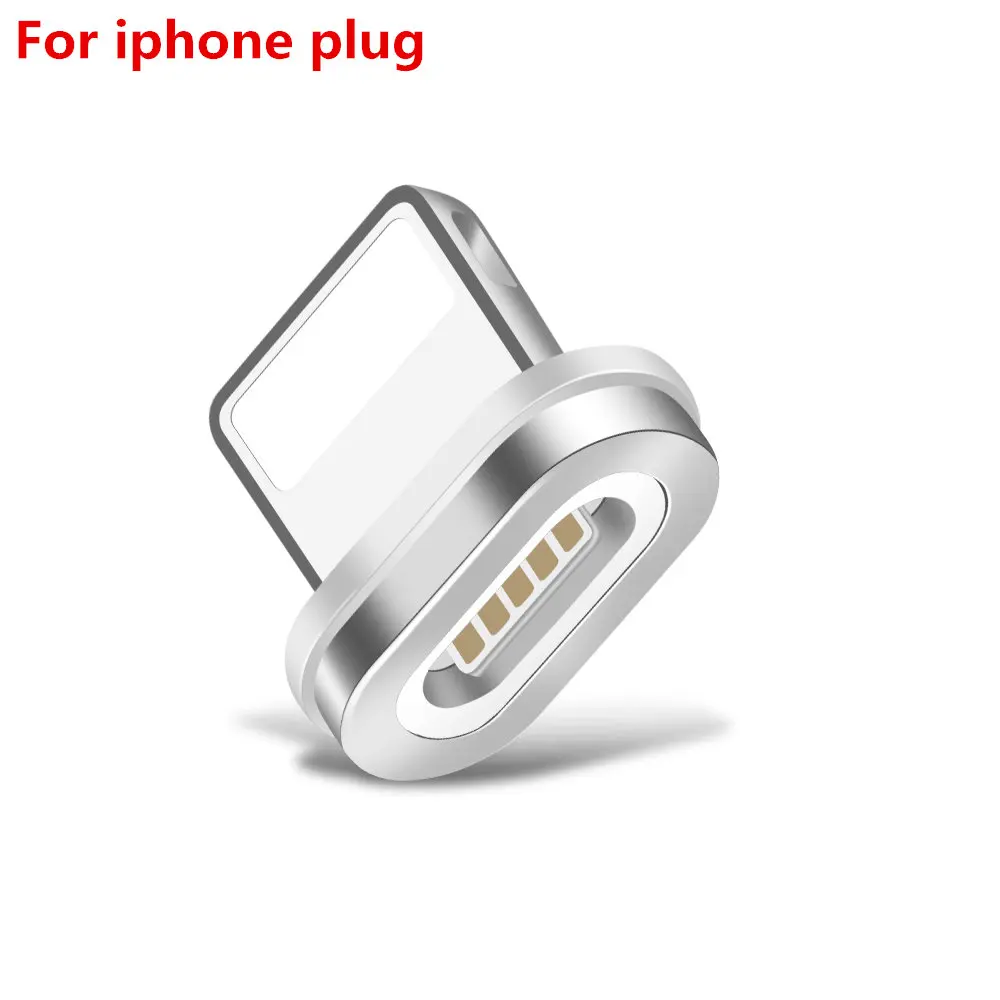 iOS Plug Магнитный адаптер USB Micro-type C/для iPhone/Micro разъем конвертер зарядное устройство USB C Android магнит адаптер для мобильного телефона - Цвет: iOS Plug