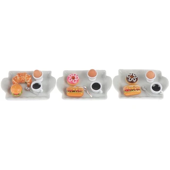 

Simulation Coffee Cake Figures Food Dessert Miniature Figurine Pretend play Kitchen Toy Doll House DIY Accessories Baby Gift