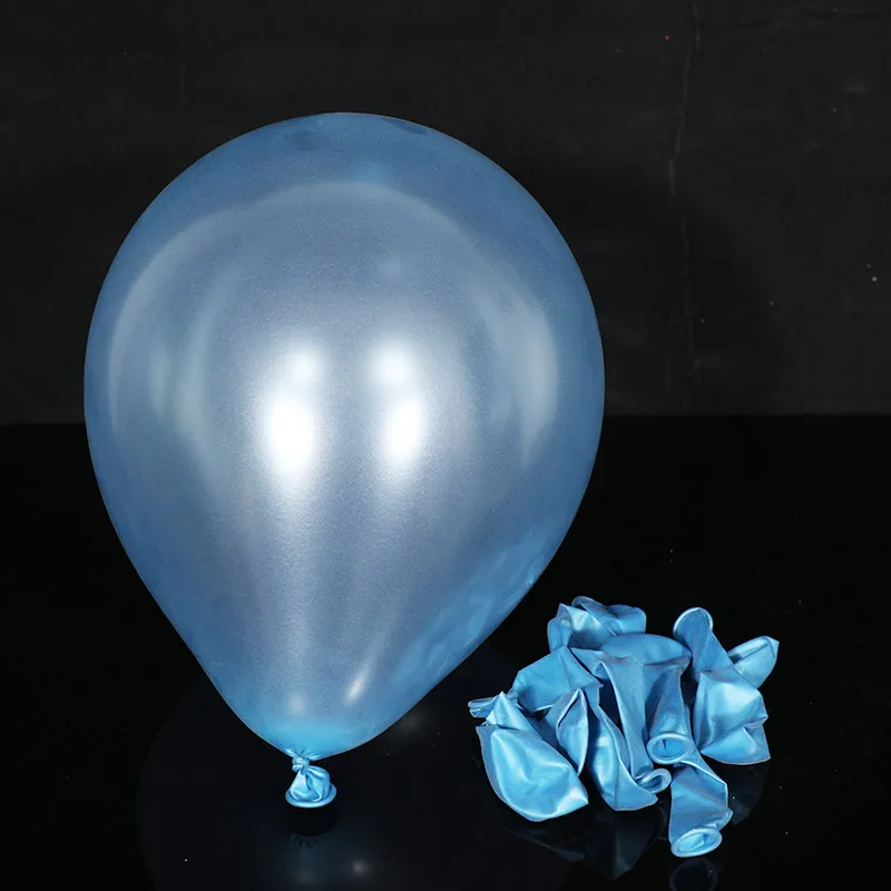 light blue 10 шт. на день рождения воздушные шары 10 дюймов 1,5g латекса воздушный шар с гелием утолщение жемчужные вечерние шар вечерние бальные детские игрушки шарики для свадьбы - Цвет: light blue