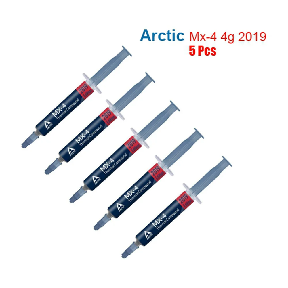 4g 2019 5 Pcs Arctic MX-4 cpu 4g 8g 20g видеокарта термопаста силиконовая MX 4 кулер Чип Процессор соединение Grizzly Kryonaut смазка - Цвет лезвия: 4g 2019 5 Pcs
