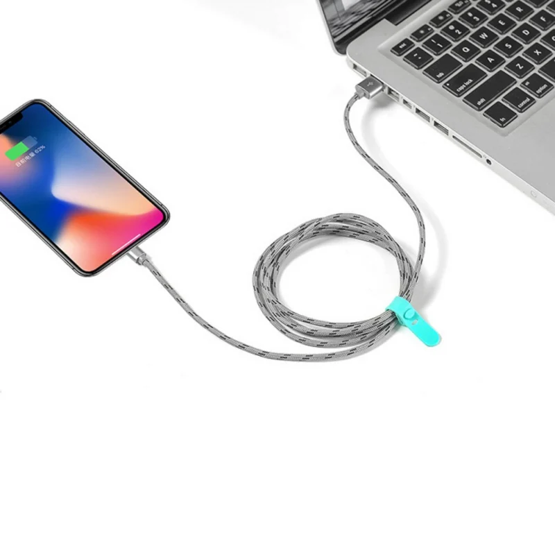 Горячая мультфильм USB кабель bite для iPhone кабель протектор сплошной цвет аксессуар намотки данных линия протектор данных кабель защиты