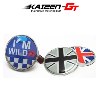 

1PC Metal Car Front Bonnet Grill Emblem Decal Badge Sticker with Holder For MINI Cooper Front Grill Bumper Styling Accessories