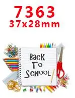 7363 30 шт мультфильм персонаж плоское украшение из смолы PR 7329 - Color: 7363