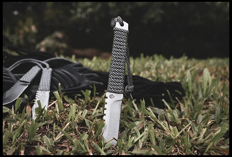 Открытый самообороны sharp SWISS army knife кемпинг в полевых условиях с перекрестной шнуровкой Парашютная веревка Нож Дайвинг мини прямой нож мебель нож для фруктов