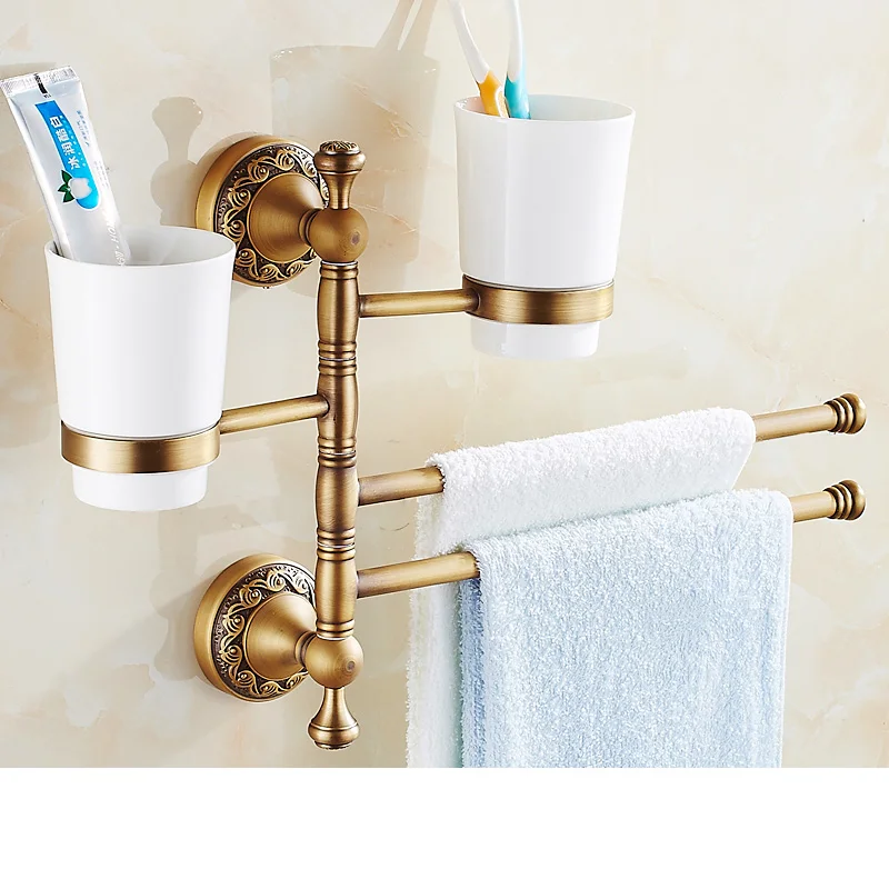 活动毛巾架+双杯架