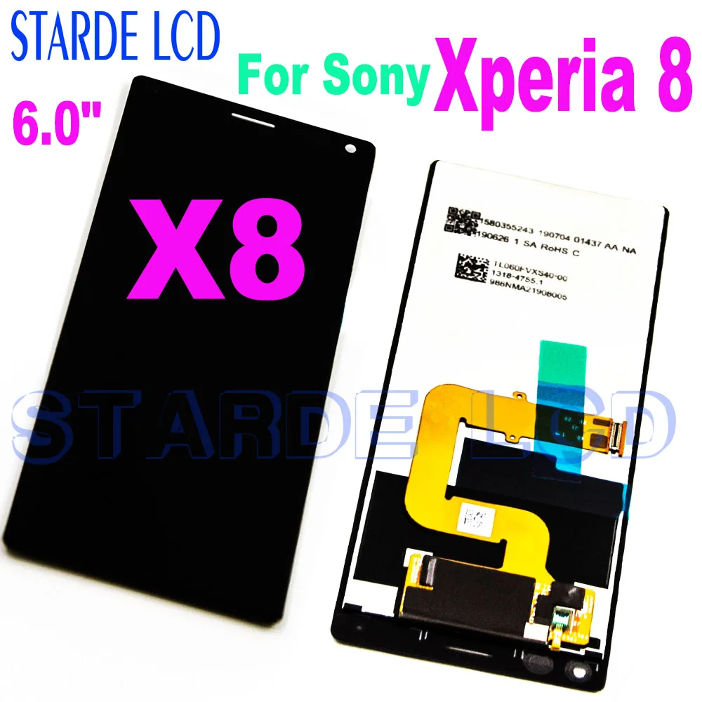 ЖК-дисплей 6 0 дюйма для Sony Xperia 8 100% протестированный сенсорный экран с