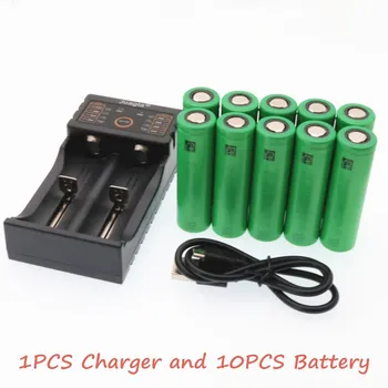 

2020 3.7V 18650 Battery 3000mAh VTC6 rechargeable Li-ion battery for US18650VTC6 30A For E-cigarette + 1pc Battery Charge