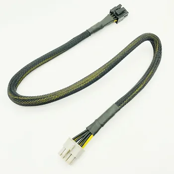 

High Quality Black Sleeved 8Pin PCI-E to 8(6+2)Pin Modular Power Supply Cables CPU Power Cable for OCZ ZT/ Great Wall 58CM 16AWG
