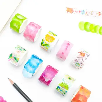 

Creative Watercolor Sakura Petal Washi Tape Adhesive Tape DIY Decoration Sticker