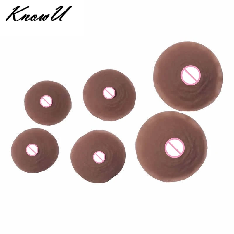 KnowU Women's Silicone Nipple Sticker False Nipple Chest Sticker Adult