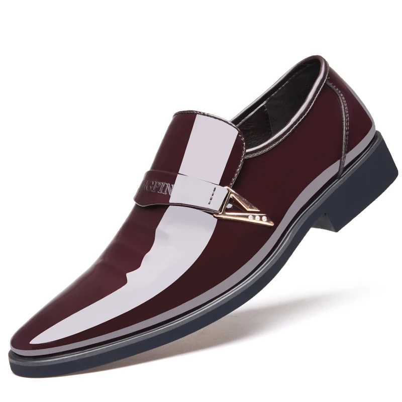 

Classic Business Men's Dress Shoes Fashion Elegant Formal Wedding Shoes Men Slip on Office Oxford Shoes 3#15D50