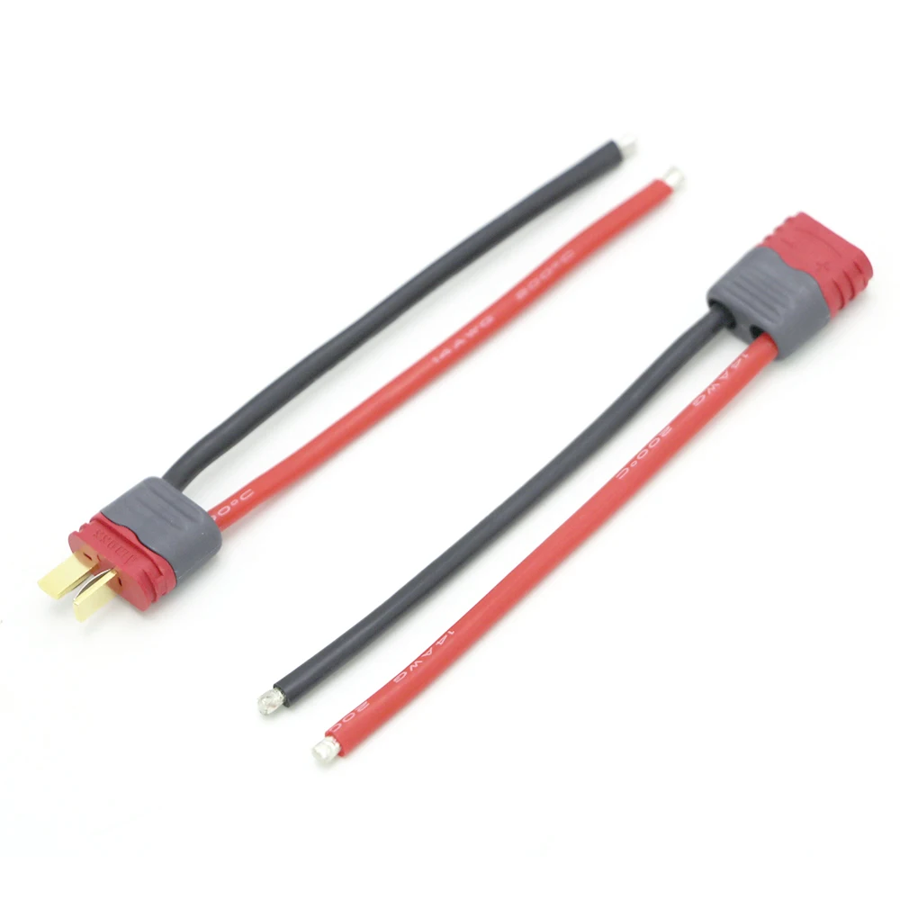 Т образный штекерный разъем папа с корпусом 10 см силиконовый провод 12AWG запчасти