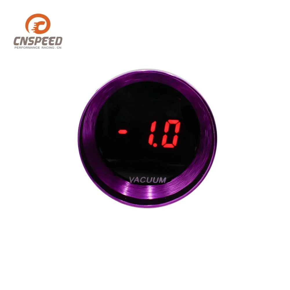 Brand cnspeed 12V Car Modified Instrument 37 Size with LED Display Vacuum Meter