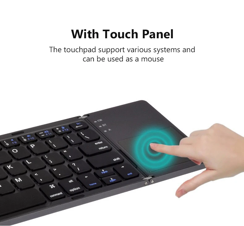 de bluetooth do touchpad do teclado dobrável