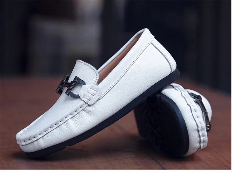 2020 Spring Genuine Leather Kids Shoes for Boys Flats Mocassins Fashion Soft Children Shoes For Boy Girls Casual Flat Slip On Loafers (14)