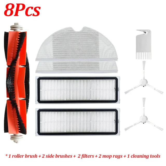 Hepa Filter for Xiaomi Mijia 1C 2C STYTJ01ZHM / Dreame F9 / Mi Robot Vacuum Mop Cleaner Roller Brush Accessories Spare Parts Kit XM078