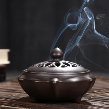 

Ceramic Mosquito Repellent Incense Burner Classical Living Room Decor Porcelain Coil Incense Holder