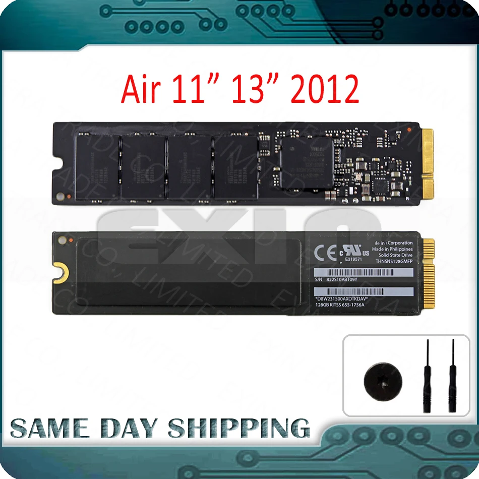 

Original 2012 64GB 128GB 256GB 512GB SSD for Macbook Air 11" 13" A1465 A1466 A1369 A1370 SSD Solid State Flash Drive Hard Disk