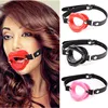 Female Blowjob Toy Sex Slave Silicone Lips O Ring Open Mouth Gag Oral Fetish Bdsm Bondage Restraints Erotic sexual toys adult 1