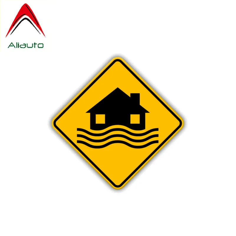 Aliauto забавная Автомобильная наклейка Предупреждение Наводнение аварийные