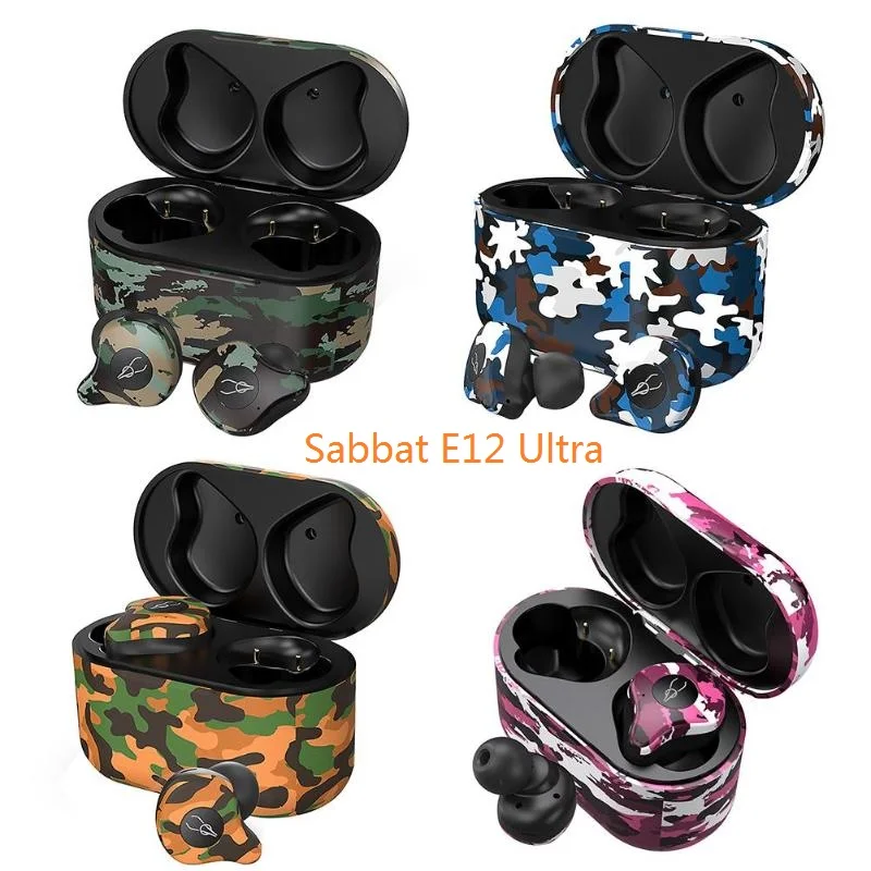 TWS-наушники Sabbat E12 с ультра камуфляжным рисунком Bluetooth-наушники aptx беспроводные