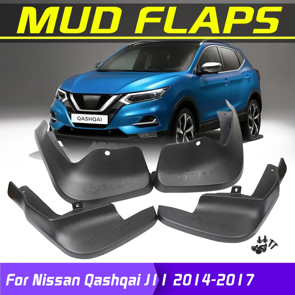 4 шт. передние и задние брызговики для Nissan Qashqai J11 2014 2015 2016 2017 | Автомобили мотоциклы