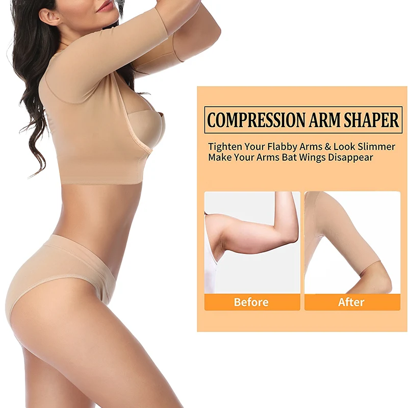 shapewear for women Women Top Shapewear Corset Underbust Push Up Lace Sleeve Underwear Slimming Body Shaper Arm Shapers Back Support Corrector shapewear underwear