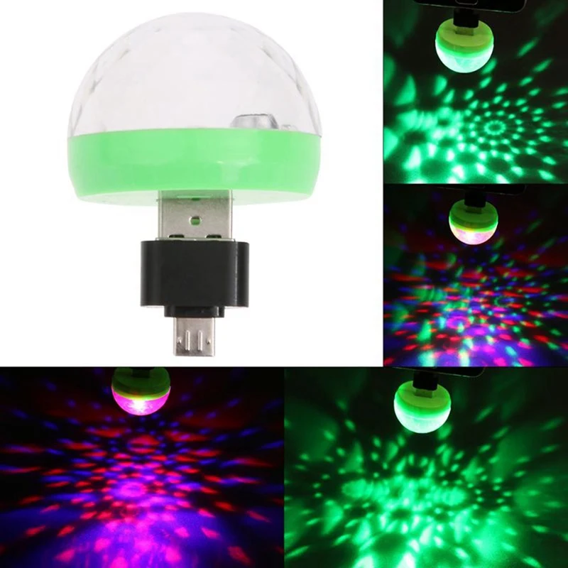 Мини USB led вечерние светильник s Портативный хрустальный магический шар для дома
