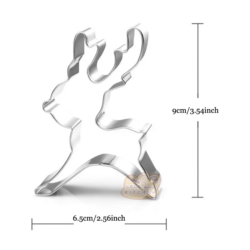 1 шт. Рождественский лось Троян бегущий олень металлические формочки для печенья Emporte кусок бисквит Фондант форма для обрезки формы - Цвет: Прозрачный