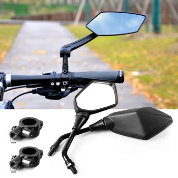 

1 Pair Bicycle Rear View Mirror Bike Cycling Wide Range Back Sight Reflector Adjustable Left Right Mirrors 8mm 10mm Screw