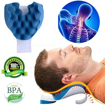 

Neck Support Massage Pillow Tension Reliever Massager Head Neck Relaxer Muscle Tension Relieves Tightness Soreness Theraputic