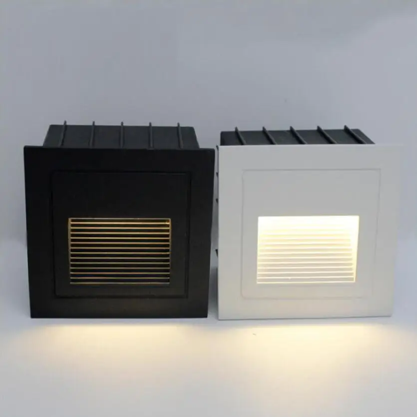 3W 10W Led Pedana Per Scale Luce Da Parete Ad Angolo Incorporata Ac85V-265V Dc12V Lampade Sotterranee Da Pavimento Per Interni Ed Esterni