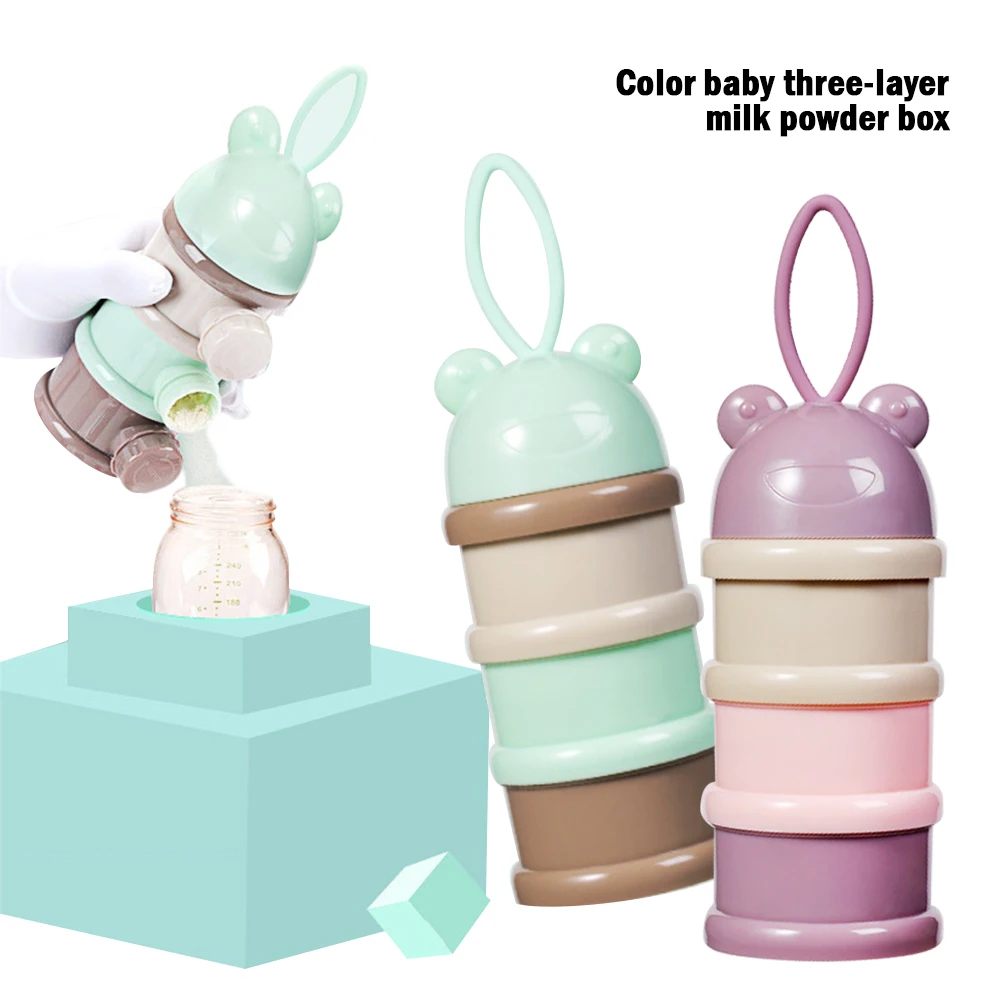 

3 Pcs Baby Formula Milk Storage Infant Portable Milk Powder Formula Dispenser Infant milk powder grid