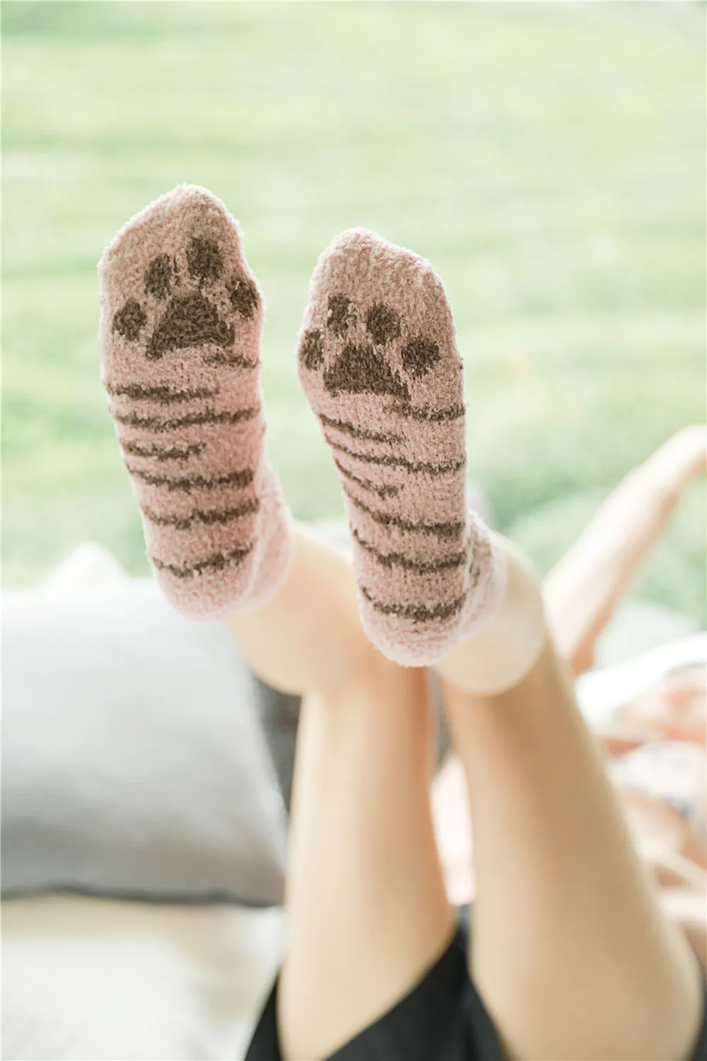Женские коралловые пушистые носки зимние толстые хлопковые носки с леопардовым принтом, теплые домашние носки для подарка на Рождество