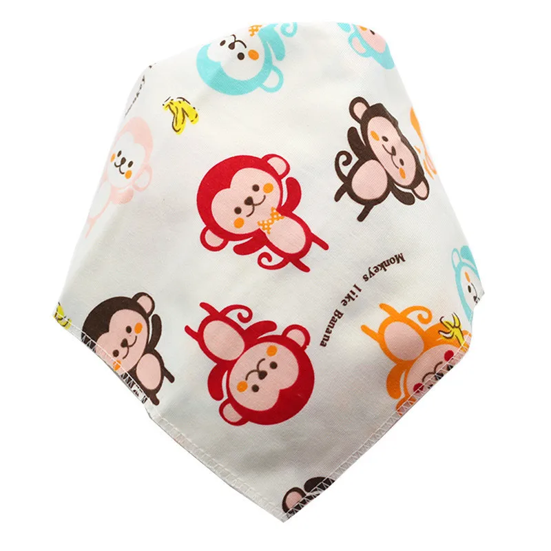 Baby Bibs Triangle Cotton Cartoon Child Baberos Bandana Bibs Babador Dribble Bibs Newborn Slabber Absorbent Cloth Burp Cloth baby glasses